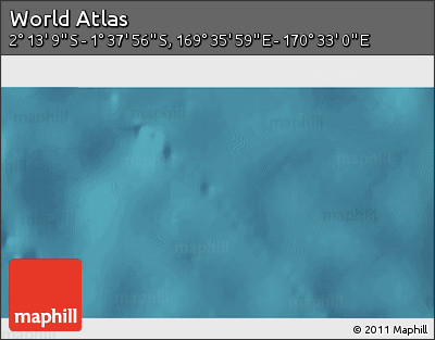 Satellite 3D Map of the Area around 1° 55' 32" S, 170° 4' 29" E