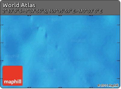 Physical Map of the Area around 1° 55' 32" S, 170° 4' 29" E