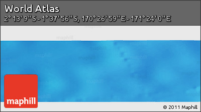 Physical Panoramic Map of the Area around 1° 55' 32" S, 170° 55' 30" E