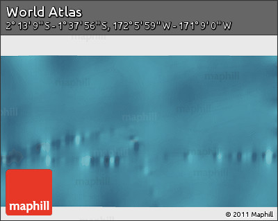 Satellite 3D Map of the Area around 1° 55' 32" S, 171° 37' 30" W