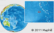 Physical Location Map of the area around 1° 55' 32" S, 172° 37' 30" E