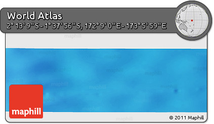 Physical Panoramic Map of the Area around 1° 55' 32" S, 172° 37' 30" E