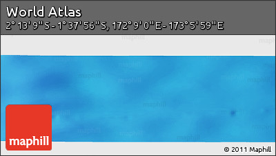 Physical Panoramic Map of the Area around 1° 55' 32" S, 172° 37' 30" E