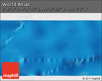 Physical 3D Map of the Area around 1° 55' 32" S, 172° 28' 29" W
