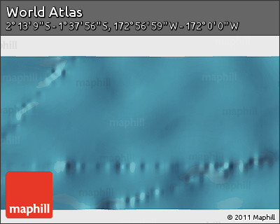 Satellite 3D Map of the Area around 1° 55' 32" S, 172° 28' 29" W