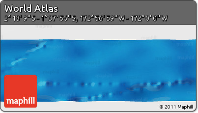 Physical Panoramic Map of the Area around 1° 55' 32" S, 172° 28' 29" W
