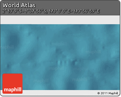Satellite 3D Map of the Area around 1° 55' 32" S, 173° 28' 29" E