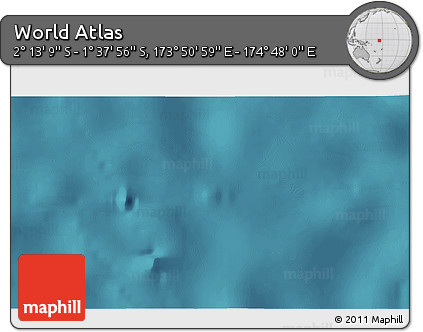 Satellite 3D Map of the Area around 1° 55' 32" S, 174° 19' 29" E