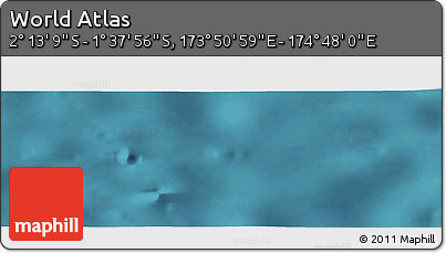 Satellite Panoramic Map of the Area around 1° 55' 32" S, 174° 19' 29" E