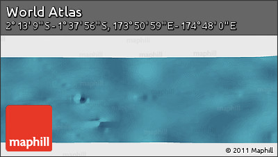 Satellite Panoramic Map of the Area around 1° 55' 32" S, 174° 19' 29" E