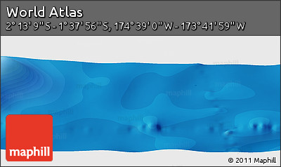 Political Panoramic Map of the Area around 1° 55' 32" S, 174° 10' 30" W