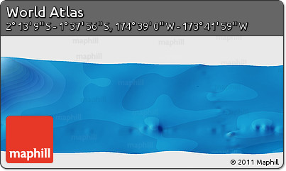 Political Panoramic Map of the Area around 1° 55' 32" S, 174° 10' 30" W
