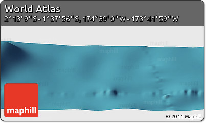 Satellite Panoramic Map of the Area around 1° 55' 32" S, 174° 10' 30" W