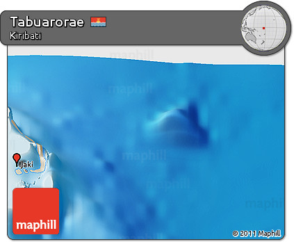 Shaded Relief 3D Map of Tabuarorae