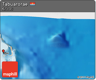 Shaded Relief 3D Map of Tabuarorae