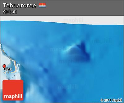 Shaded Relief 3D Map of Tabuarorae