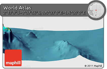 Satellite Panoramic Map of the Area around 1° 55' 32" S, 176° 1' 30" E