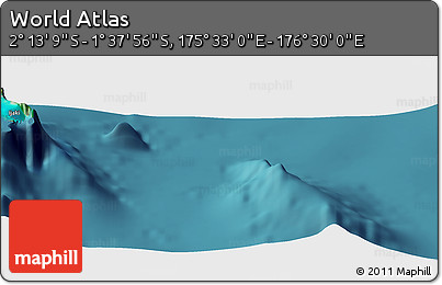Satellite Panoramic Map of the Area around 1° 55' 32" S, 176° 1' 30" E