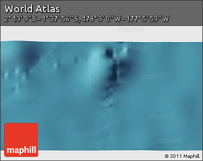 Satellite 3D Map of the Area around 1° 55' 32" S, 177° 34' 29" W