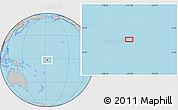 Gray Location Map of the area around 1° 55' 32" S, 177° 34' 29" W