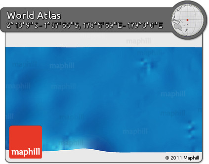 Physical 3D Map of the Area around 1° 55' 32" S, 178° 34' 29" E