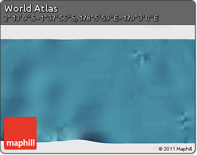 Satellite 3D Map of the Area around 1° 55' 32" S, 178° 34' 29" E