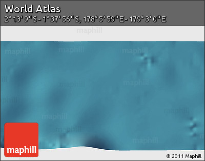 Satellite 3D Map of the Area around 1° 55' 32" S, 178° 34' 29" E