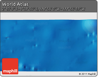 Physical 3D Map of the Area around 1° 55' 32" S, 178° 25' 30" W