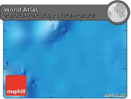 Physical Map of the Area around 1° 55' 32" S, 1° 46' 29" E