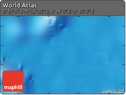 Physical Map of the Area around 1° 55' 32" S, 1° 46' 29" E