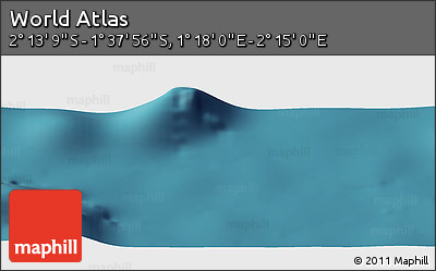 Satellite Panoramic Map of the Area around 1° 55' 32" S, 1° 46' 29" E