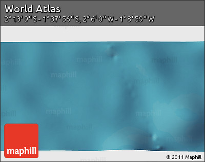 Satellite 3D Map of the Area around 1° 55' 32" S, 1° 37' 30" W