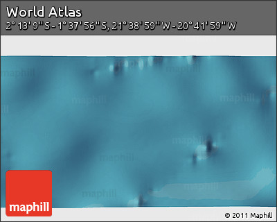 Satellite 3D Map of the Area around 1° 55' 32" S, 21° 10' 29" W