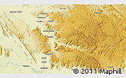 Physical 3D Map of the area around 1° 55' 32" S, 27° 16' 29" E