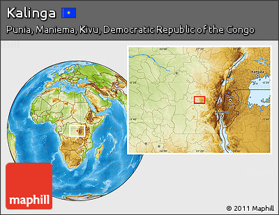 Physical Location Map of Kalinga