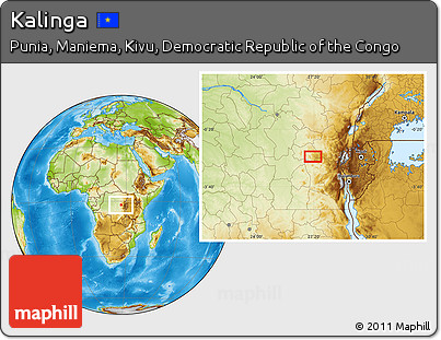 Physical Location Map of Kalinga