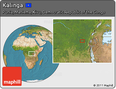 Satellite Location Map of Kalinga