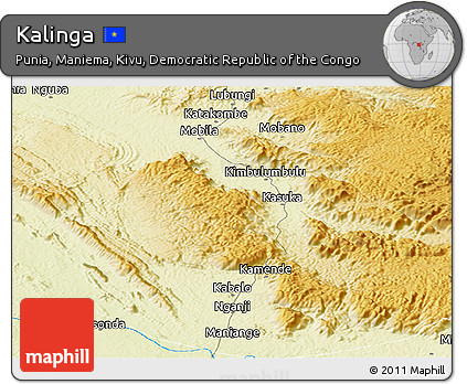 Physical Panoramic Map of Kalinga