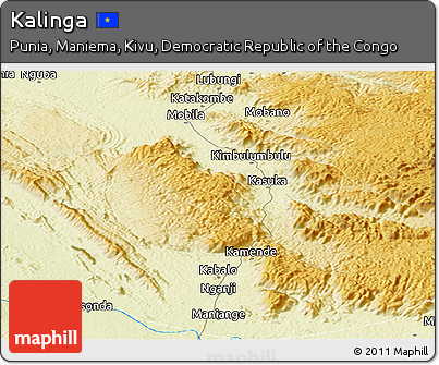 Physical Panoramic Map of Kalinga