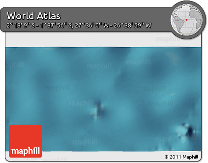 Satellite 3D Map of the Area around 1° 55' 32" S, 27° 7' 30" W