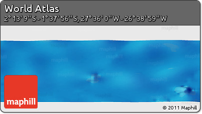 Physical Panoramic Map of the Area around 1° 55' 32" S, 27° 7' 30" W