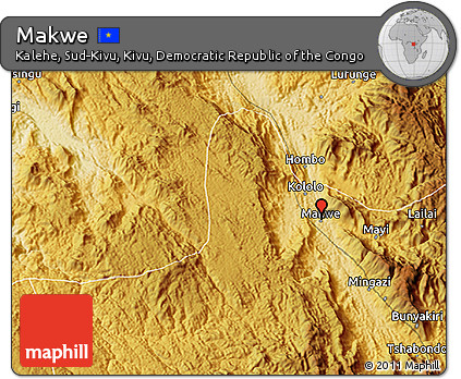 Physical 3D Map of Makwe