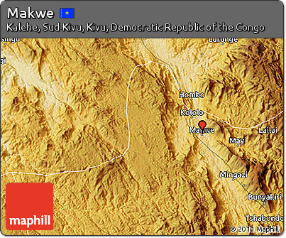 Physical 3D Map of Makwe