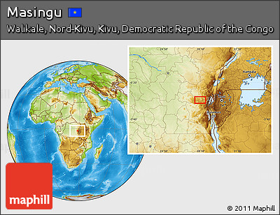 Physical Location Map of Masingu