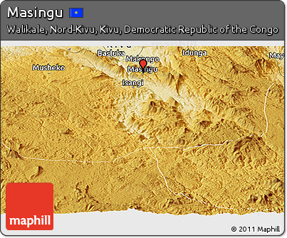 Physical Panoramic Map of Masingu