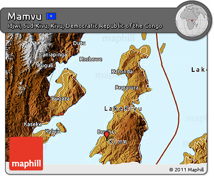 Physical 3D Map of Mamvu