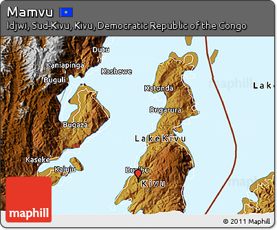 Physical 3D Map of Mamvu