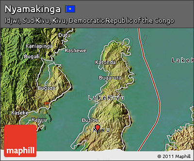 Satellite 3D Map of Nyamakinga