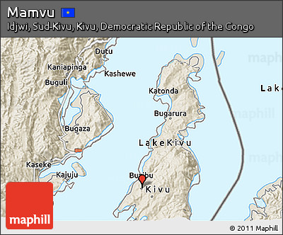 Shaded Relief 3D Map of Mamvu
