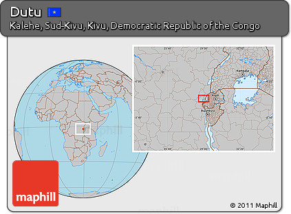 Gray Location Map of Dutu
